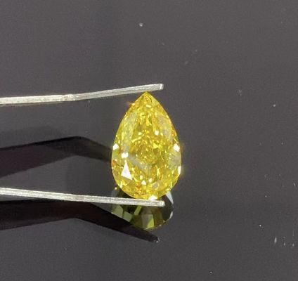 Birnenförmiges Labor machte Bohrungsschmuck-Dekorationen gelbe Diamanten Lasers