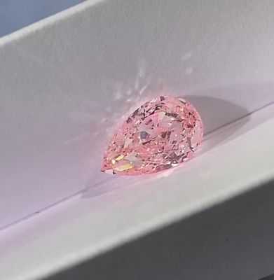 VS1-VVS1 Labor gemachtes Rosa Diamond Pear Modified Brilliant Cut 1.1ct-1.5ct