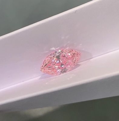 Labor stellte farbigen Diamond Man Made Real Diamonds her, den Labor rosa Diamantring Hauptquelle Marquise Loose Diamond schuf