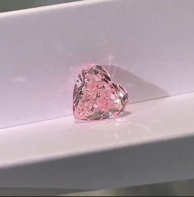 Manmade Lab Grown Pink CVD Diamanten Herzform 1.8ct-2.5ct VS-VVS