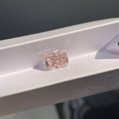 Künstliche Labor-Gewächsene rosa CVD Diamanten Strahlende Form 1,5ct-1,99ct