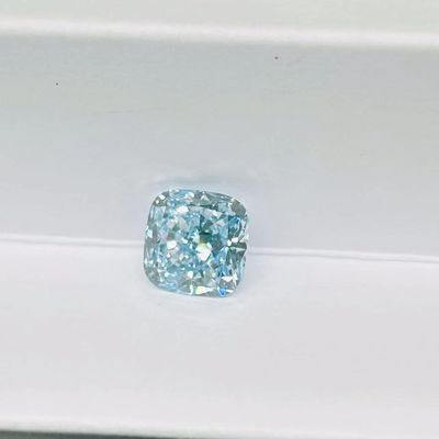 VS1 polstern gewachsene blaue Diamanten 3.2ct-3.6ct Brillantschliff CVD Labor