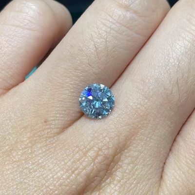 2,5 stellte Karat-Labor farbigen Diamond Blue Nuance Lab Diamond VVS1 her