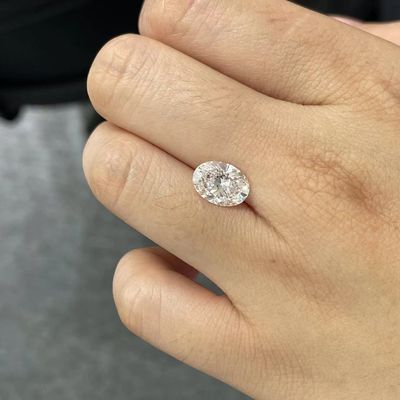 Oval-lose synthetische Diamanten VVS-VS der Schmuck-Dekorations-1-1.99Carat