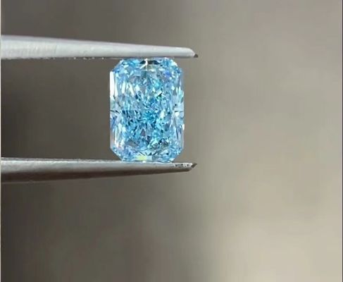 Große Größe Locker Labor gewachsen Blau Radiant Cut CVD Diamanten IGI zertifiziert