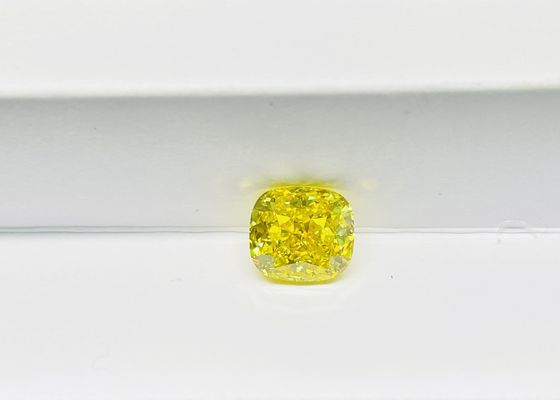 Loses synthetisches gelbes Kissen HPHT Diamant-2.88ct änderte IGI bestätigte VS1