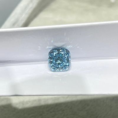 Kissen-Brillantschliff 1.17ct blauer Diamond Lab Grown Colored Diamonds VS1
