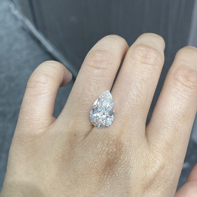 5,05 schuf Labor Karat CVD HPHT weiße Diamant-kundengerechtes birnenförmiges