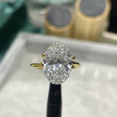 5ct Große Größe Labor gewachsen CVD Diamant Oval Brillantschnitt IGI zertifiziert
