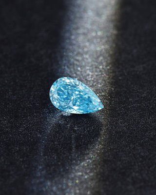 10 Mohs Pear Loose Laborgewachsen Blaue Diamanten 1,0ct-1,8ct IGI zertifiziert