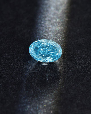VVS1-VS2 blauer ovaler loser Diamond Cultivated Diamonds 10 Mohs