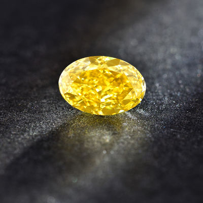 10 stellte ovales Labor Mohs VVS-VS den zitronengelben bestätigten Diamanten IGI her