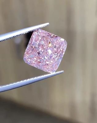 Labor stellte farbigen losen synthetischen rosa Kissen-geschliffenen Diamanten der Diamant-6CT her