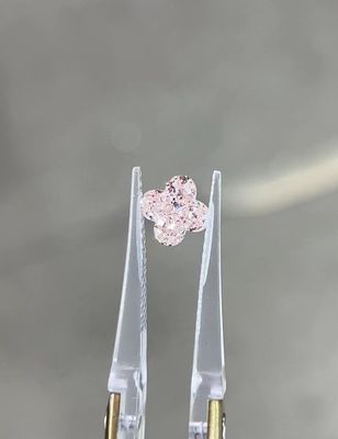 Diamanten von LV Lilien-Schnitt Pink Diamanten Vierblätterklee Diamant Klarheit VVS-VS