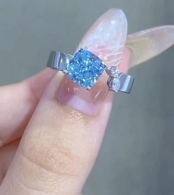 Kissen Schnitt Verlobung Ring Labor Diamant Schmuck loses Labor gemacht Diamanten Schmuck Diamant