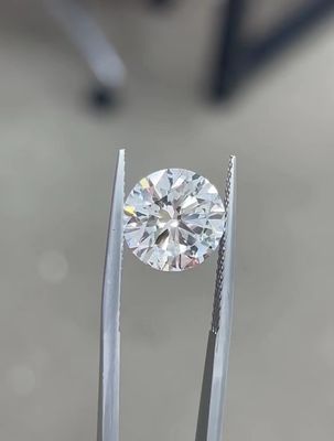 10 Mohs Farblos Runder Brillantschnitt Herz-Kreislauf-Krankheit Laborgewachsen Diamanten 2,5ct-3ct