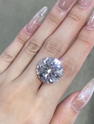 Große Größe Locker 7ct Labor geschaffen Weiße Diamanten G Farbe Runde Brillante Schnitt für Halskette