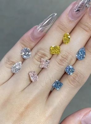 Zertifizierte synthetische Diamanten runde loser Diamanten Labor gezüchtet Diamanten Schmuck CVD Ringe