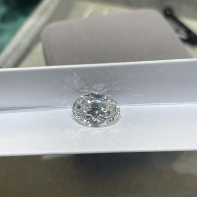 IGI-zertifiziertes Labor Weiße Diamanten Oval Brillantes Schnitt Weiß DEF VS-VVS Klarheit