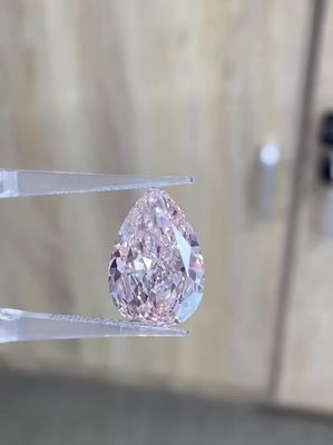 4CT Birnenschnitt Laborgewachsen rosa Diamanten für Schmuck Dekorationen Halsketten Ringe Anhänger