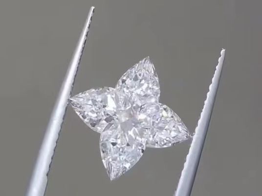 White Lab Grown Diamonds 4CT CVD LV Cut Loose Diamond DEF VS1 für Schmuckdekoration