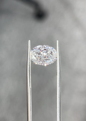 Oval Lab kultivierte Diamanten 3CT CVD keine Bogenkrawatte keine Behandlung Diamant