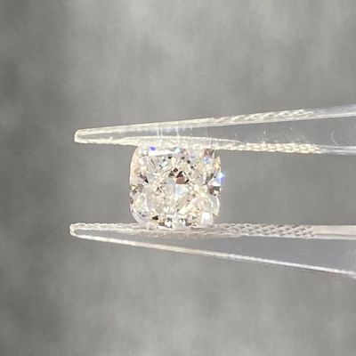 1.05CT Quadrat Kissen Schnitt Labor erstellt Weiße Diamanten F VVS2 CVD Labor gewachsener Diamant