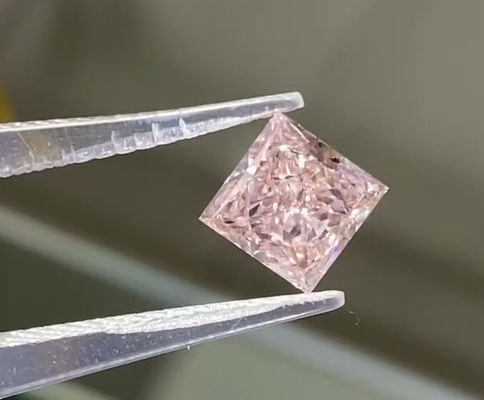 Prinzessin Schnitt Pink Lab Grown Diamanten Hellrosa quadratische Form Schmuck Dekorationen