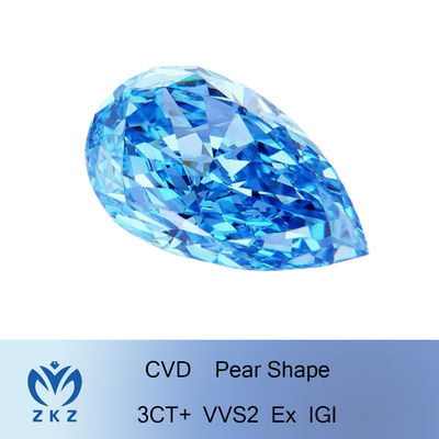 10 Klarheits-Grad Mohs-Birnen-Schnitt-Labor geschaffener Diamond Big Sizes VVS2