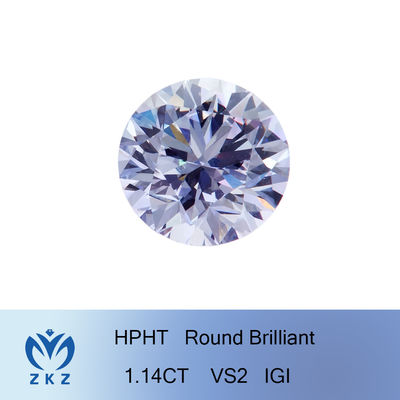 Anpassbares Lab-Grown Diamond 1,14 Karat CVD HPHT Runde Weiße Diamanten zertifizierte synthetische Diamanten