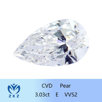 Pärchen geschnitten als gewachsenes CVD Labor gewachsener Diamant 3ct mit IGI-Zertifizierung Fabrikverkauf
