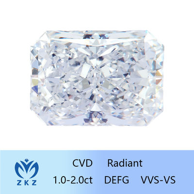 Farblos 10 Mohs Radiant Cut Lab Grown Fancy Diamanten VS-VVS Klarheit