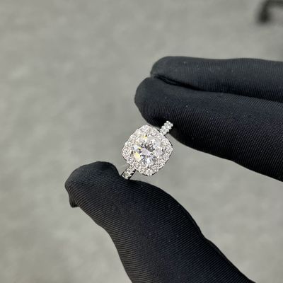 1.008ct Rund D/E VVS CVD Weißer Diamantring Laborgewachsener Diamantring mit IGI-Zertifizierung