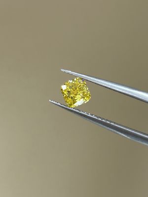 Kissen Labor gezüchtete Diamanten IGI-zertifizierte Diamanten Labor erzeugte gelbe Diamanten HPHT