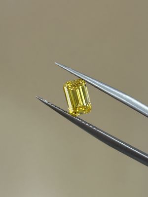 Smaragd Laborgezüchtete Diamanten IGI-zertifizierte Diamanten Laborgezüchtete Gelbe Diamanten HPHT